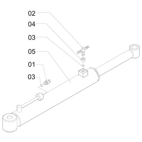 CILINDRO LEVANTE COMPLETO - 1190464 - VERSÃO - 2012/4-  -0