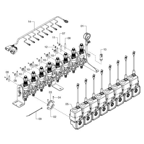 COMANDO MASTERFLOW 8VIAS ELÉTRICO 1190668 (CONJUNTO COMPLETO) COMANDO MASTERFLOW 8VIAS ELÉTRICO 1190668 (CONJUNTO COMPLETO)