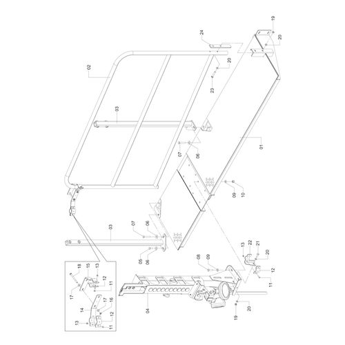 PLATAFORMA TRASEIRA COMPLETA 1190738 (CONJUNTO COMPLETO)