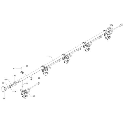 Conjunto ramal esp. 350 - 5 bicos 1191177 (CONJUNTO COMPLETO) Conjunto ramal esp. 350 - 5 bicos 1191177 (CONJUNTO COMPLETO)