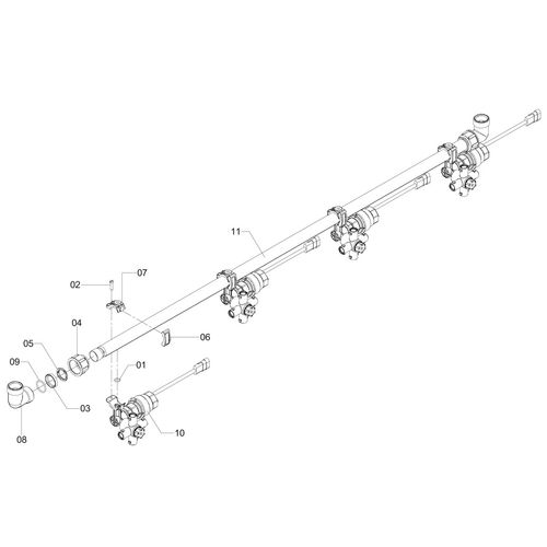 Conjunto ramal esp. 350 - 4 bicos 1191179 (CONJUNTO COMPLETO) Conjunto ramal esp. 350 - 4 bicos 1191179 (CONJUNTO COMPLETO)