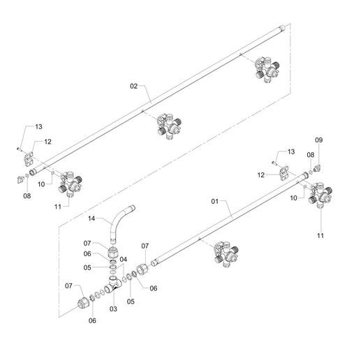 Conjunto - ramal esp. 500 - 5 bicos 1191442 (CONJUNTO COMPLETO) Conjunto - ramal esp. 500 - 5 bicos 1191442 (CONJUNTO COMPLETO)