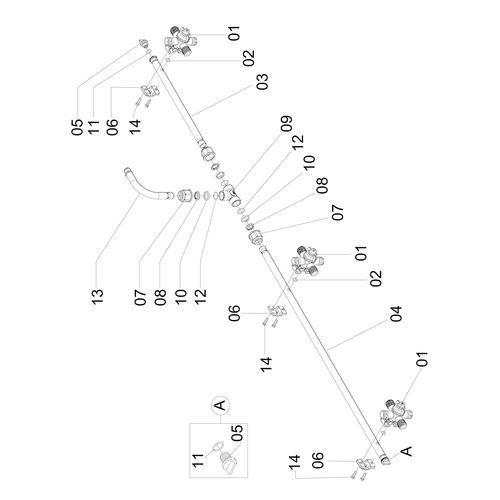 Conjunto - ramal esp. 500 - 3 bicos 1191443 (CONJUNTO COMPLETO) Conjunto - ramal esp. 500 - 3 bicos 1191443 (CONJUNTO COMPLETO)