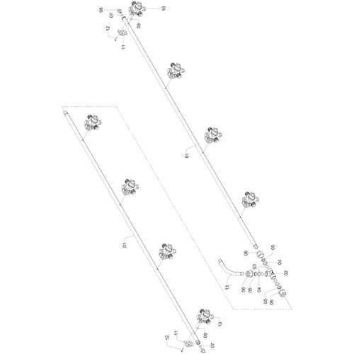 Conjunto - ramal esp. 500 - 8 bicos 1191444 (CONJUNTO COMPLETO) Conjunto - ramal esp. 500 - 8 bicos 1191444 (CONJUNTO COMPLETO)