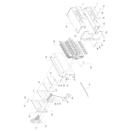 BASE DO COMANDO HIDRÁULICO MY2012 - 1191467 - VERSÃO - SAP-2012/11-01-0