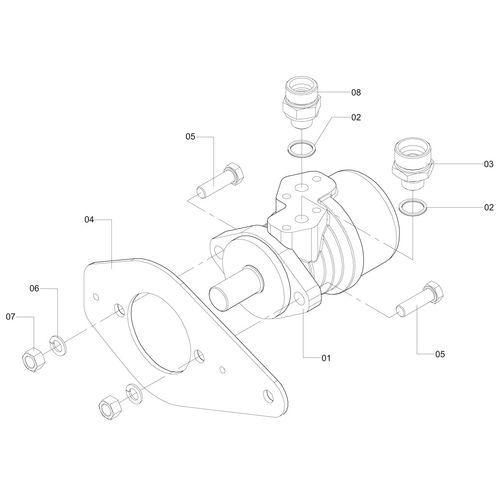 Motor hidráulico completo - 1192715 - VERSÃO - 2011/11-  -0