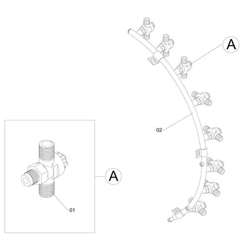 RAMAL 8-PBD ESQUERDO COMPLETO 1193712 (CONJUNTO COMPLETO) RAMAL 8-PBD ESQUERDO COMPLETO 1193712 (CONJUNTO COMPLETO)