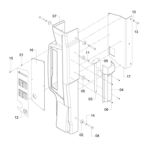 COLUNA CENTRAL DIREITA COMPLETA NPK 1194439 (CONJUNTO COMPLETO) COLUNA CENTRAL DIREITA COMPLETA NPK 1194439 (CONJUNTO COMPLETO)