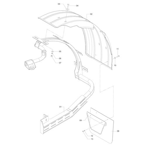 Pára-lama dianteiro direito com suporte 1194689 (CONJUNTO COMPLETO) Pára-lama dianteiro direito com suporte 1194689 (CONJUNTO COMPLETO)