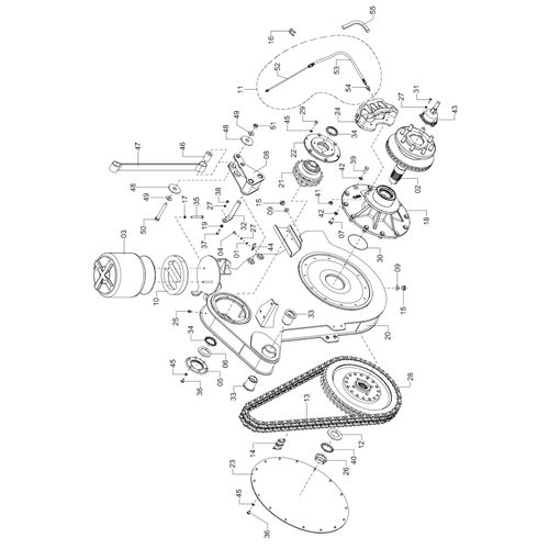 Perna esquerda traseira - completa /28 1194781 (CONJUNTO COMPLETO) Perna esquerda traseira - completa /28 1194781 (CONJUNTO COMPLETO)