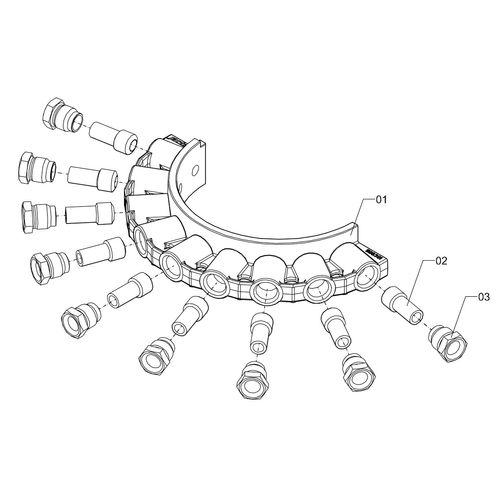 Semi flange com fixadores - 1196392 - VERSÃO - SAP-2013/8-  -0