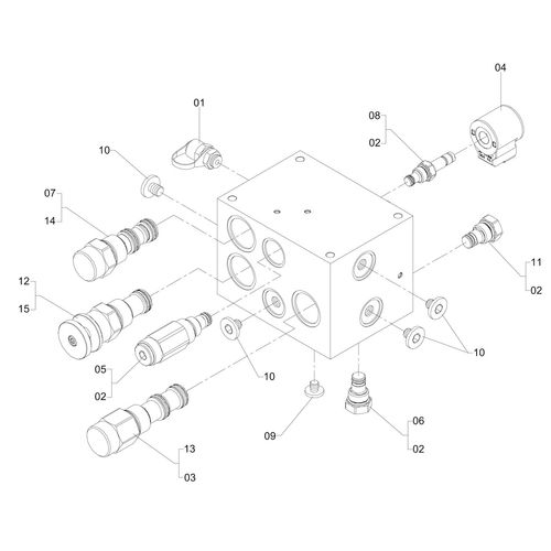 BLOCO HIDRÁULICO OSCILADOR - 1196820 - VERSÃO - SAP-2013/9-  -0