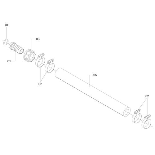 CONJUNTO MANGUEIRA Ø19,05 X 270MM 1197628 (CONJUNTO COMPLETO) CONJUNTO MANGUEIRA Ø19,05 X 270MM 1197628 (CONJUNTO COMPLETO)