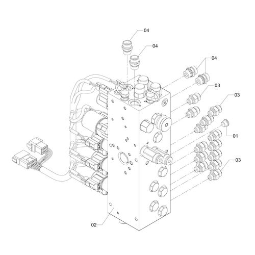 MONTAGEM HIDRÁULICA BLOCO CILINDROS 1197764 (CONJUNTO COMPLETO) MONTAGEM HIDRÁULICA BLOCO CILINDROS 1197764 (CONJUNTO COMPLETO)