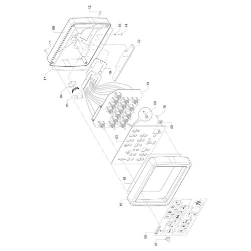 PAINEL DE CHAVES KTR 3500 1198860 (CONJUNTO COMPLETO) PAINEL DE CHAVES KTR 3500 1198860 (CONJUNTO COMPLETO)