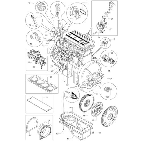 MOTOR DIESEL MS4.1T PLUS 1199570 (CONJUNTO COMPLETO)