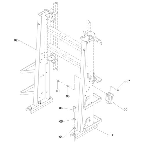 COLUNA TRASEIRA E COMPLEMENTOS 1199799 (CONJUNTO COMPLETO) COLUNA TRASEIRA E COMPLEMENTOS 1199799 (CONJUNTO COMPLETO)