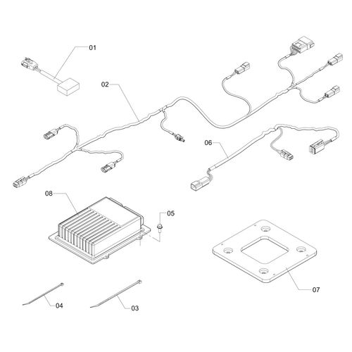 KIT PILOTO AUT HIDRÁULICO CFX PLUS - 1200633 - VERSÃO - 2014/8-01-0