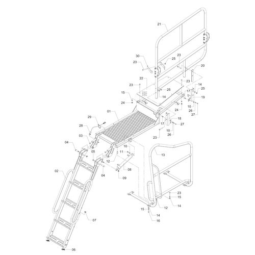 PLATAFORMA LATERAL ESQUERDA COMPLETA - 1201210 - VERSÃO - SAP-2012/11-  -0