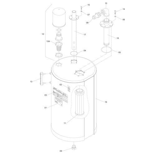 RESERVATÓRIO P/ÓLEO HIDRÁULICO 150L - 1201227 - VERSÃO - SAP-2013/3-  -0