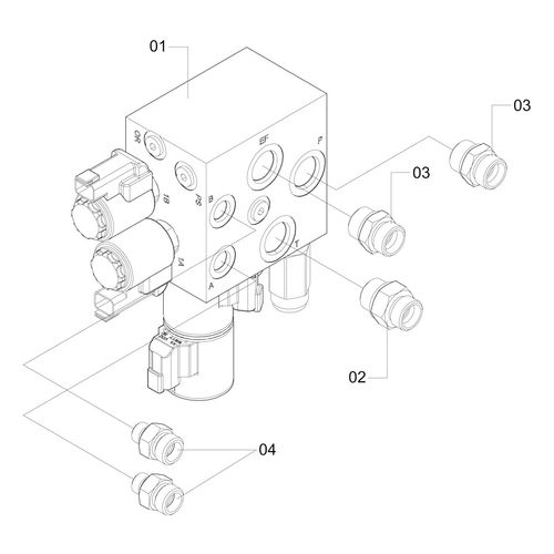 VÁLVULA HIDRÁULICA SMARTRAX RV - COMPL 1201747 (CONJUNTO COMPLETO) VÁLVULA HIDRÁULICA SMARTRAX RV - COMPL 1201747 (CONJUNTO COMPLETO)