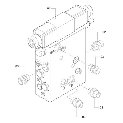 VALVULA HIDR TRIMBLE COMPLETA - PLUS 1201748 (CONJUNTO COMPLETO) VALVULA HIDR TRIMBLE COMPLETA - PLUS 1201748 (CONJUNTO COMPLETO)