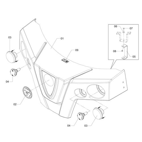 CARENAGEM FRONTAL COMPLETA PLUS 1202064 (CONJUNTO COMPLETO) CARENAGEM FRONTAL COMPLETA PLUS 1202064 (CONJUNTO COMPLETO)