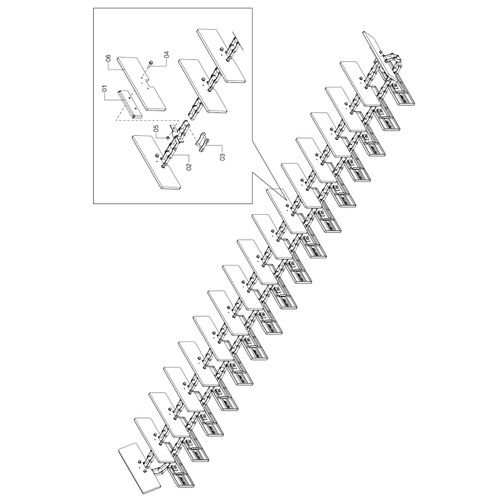 ESTEIRA COMPLETA TRANSVERSAL 1202214 (CONJUNTO COMPLETO) ESTEIRA COMPLETA TRANSVERSAL 1202214 (CONJUNTO COMPLETO)