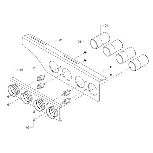 ENGATE DIREITO 4 FUROS 1202244 (CONJUNTO COMPLETO) ENGATE DIREITO 4 FUROS 1202244 (CONJUNTO COMPLETO)