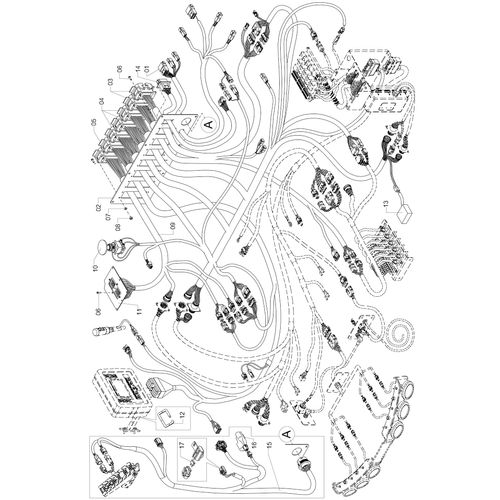 SUPORTE DAS TOMADAS C/ CHICOTES MY2013 1202466 (CONJUNTO COMPLETO)