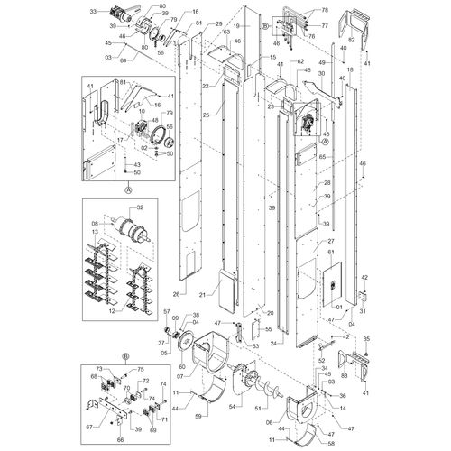 MÓDULO TRANSPORTADOR VERTICAL DIREITO 1202920 (CONJUNTO COMPLETO) MÓDULO TRANSPORTADOR VERTICAL DIREITO 1202920 (CONJUNTO COMPLETO)