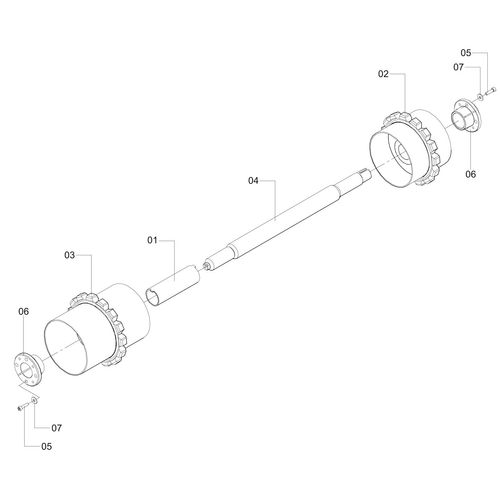 MONTAGEM DO EIXO MOVIDO DO VERTICAL 1202943 (CONJUNTO COMPLETO) MONTAGEM DO EIXO MOVIDO DO VERTICAL 1202943 (CONJUNTO COMPLETO)