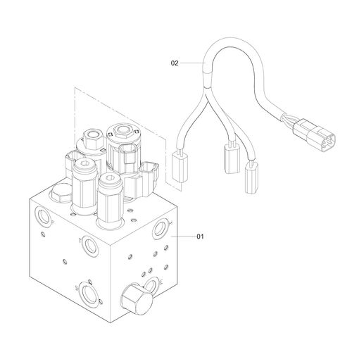 BLOCO HIDR. FREIO/ESCADA C/ CHICOTE 1203830 (CONJUNTO COMPLETO) BLOCO HIDR. FREIO/ESCADA C/ CHICOTE 1203830 (CONJUNTO COMPLETO)