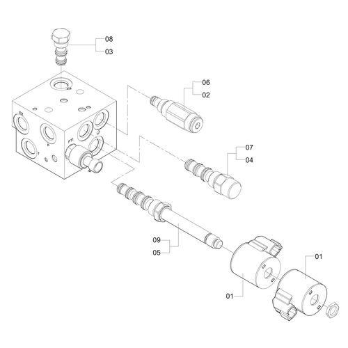 BLOCO HIDRÁULICO PILOTO AUTOMÁTICO - 1204613 - VERSÃO - SAP-2014/2-  -0