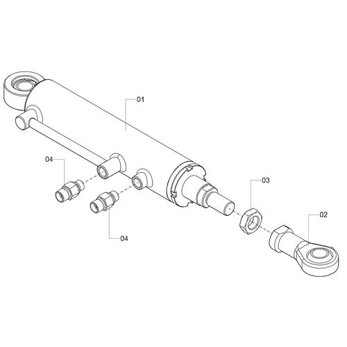 MONTAGEM CILINDRO DERRIÇADOR 1205503 (CONJUNTO COMPLETO) MONTAGEM CILINDRO DERRIÇADOR 1205503 (CONJUNTO COMPLETO)