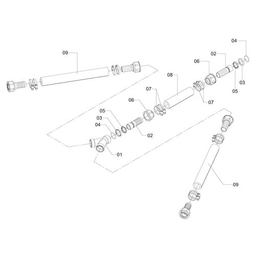 CONJ MANGUEIRA RETORNO DA BARRA 1205623 (CONJUNTO COMPLETO) CONJ MANGUEIRA RETORNO DA BARRA 1205623 (CONJUNTO COMPLETO)