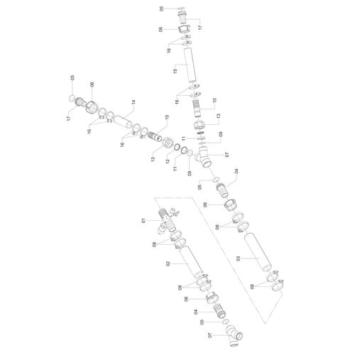 CONJ MANG BARRA X 2 VALV-ELETR (RETORNO) 1206310 (CONJUNTO COMPLETO) CONJ MANG BARRA X 2 VALV-ELETR (RETORNO) 1206310 (CONJUNTO COMPLETO)