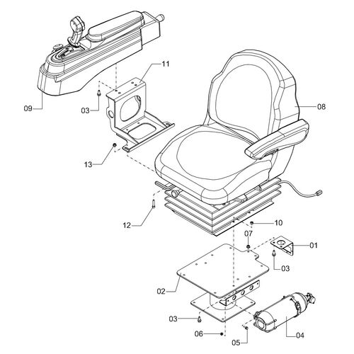 Montagem assento do operador - 1206341 - VERSÃO - SAP-2017/1-  -0