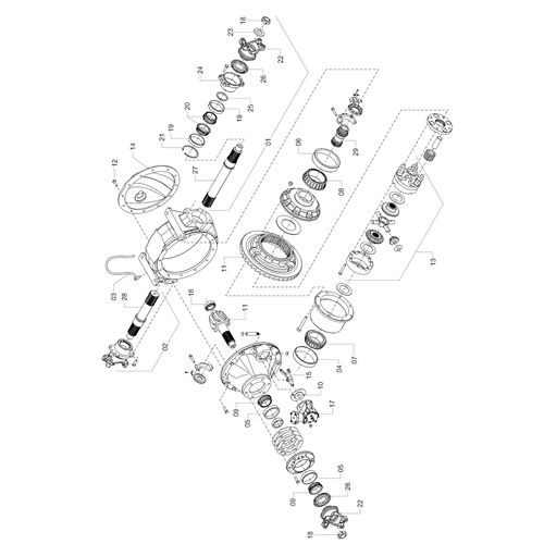 DIFERENCIAL DUPLA VELOCIDADE 1211663 (CONJUNTO COMPLETO) DIFERENCIAL DUPLA VELOCIDADE 1211663 (CONJUNTO COMPLETO)