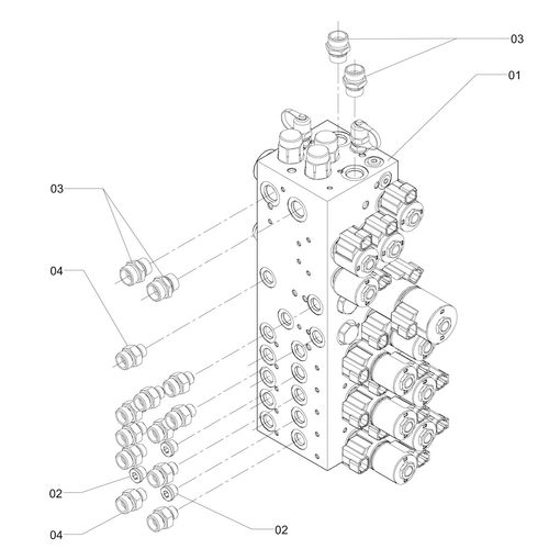 Conjunto bloco hidráulico dos cilindros 1211835 (CONJUNTO COMPLETO) Conjunto bloco hidráulico dos cilindros 1211835 (CONJUNTO COMPLETO)