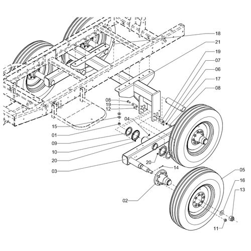 EIXO TANDEM 1213838 (CONJUNTO COMPLETO) EIXO TANDEM 1213838 (CONJUNTO COMPLETO)