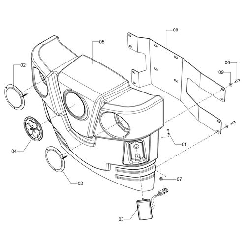 MÓDULO MASCÁRA FRONTAL 1215718 (CONJUNTO COMPLETO) MÓDULO MASCÁRA FRONTAL 1215718 (CONJUNTO COMPLETO)