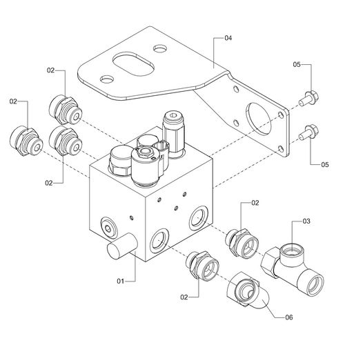 BLOCO DA BOMBA CENTRIFUGA C/ CONEXÕES 1217204 (CONJUNTO COMPLETO) BLOCO DA BOMBA CENTRIFUGA C/ CONEXÕES 1217204 (CONJUNTO COMPLETO)