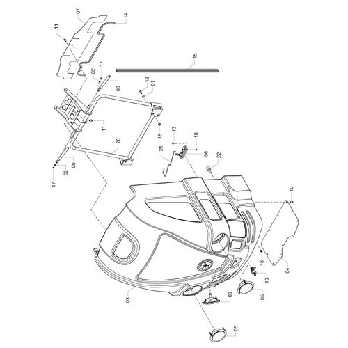 CARENAGEM DIANTEIRA DO POTÊNCIA 1217825 (CONJUNTO COMPLETO) CARENAGEM DIANTEIRA DO POTÊNCIA 1217825 (CONJUNTO COMPLETO)