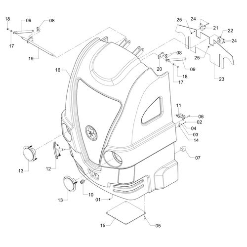 CARENAGEM DIANTEIRA DO POTÊNCIA - 1217825 - VERSÃO - SAP-2014/6-  -0