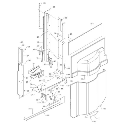 CARENAGEM LATERAL ESQUERDA - 1217938 - VERSÃO - SAP-2016/2-  -0