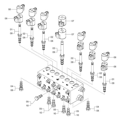 COMANDO HIDRÁULICO DAS BARRAS - UP 2530 1218579 (CONJUNTO COMPLETO) COMANDO HIDRÁULICO DAS BARRAS - UP 2530 1218579 (CONJUNTO COMPLETO)