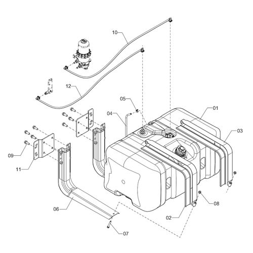 MÓDULO RESERVATÓRIO COMBUSTÍVEL UP 2530 1218594 (CONJUNTO COMPLETO) MÓDULO RESERVATÓRIO COMBUSTÍVEL UP 2530 1218594 (CONJUNTO COMPLETO)