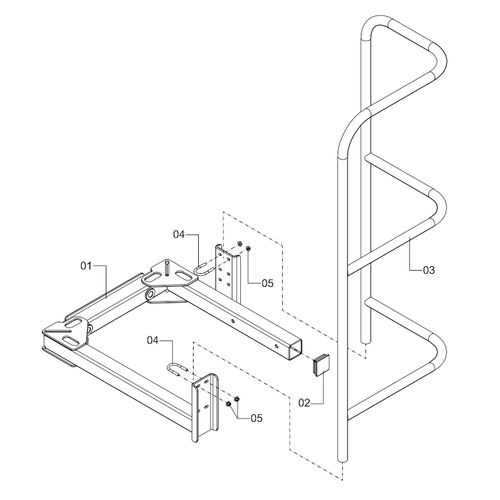 MÓDULO CORRIMÃO PLATAFORMA AUXILIAR 1219087 (CONJUNTO COMPLETO) MÓDULO CORRIMÃO PLATAFORMA AUXILIAR 1219087 (CONJUNTO COMPLETO)