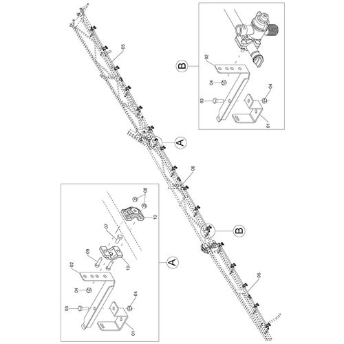 CONJ RAMAL BARRA ESQ. 18M 500 AGD 1219541 (CONJUNTO COMPLETO) CONJ RAMAL BARRA ESQ. 18M 500 AGD 1219541 (CONJUNTO COMPLETO)